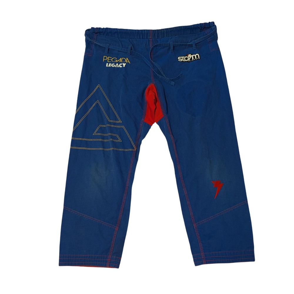 Storm Kimonos Pants Equipe GB Pegada Legacy BJJ Martial Arts Blue Ripstop A3 XL
